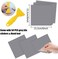 Jaxbo Holoras 50pcs Bathroom/Kitchen Tile Transfer Stickers, Stick on Wall Tile Peel and Stick Size 6 * 6 inches (Grey, 6 * 6 inches.