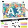 ARTDOT A3 LED Light Pad for Diamond Painting, USB Powered Light Board Kit, Adjustable Brightness with Diamond Painting Tools Detachable Stand and Clips.