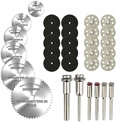 shengbenhao Cutting Discs for Dremel Rotary Tool, Diamond Metal Wood Cutting Wheels for Dremel, Circular Saw Blades, Resin Cutting Discs, Diamond Cutting Wheels.