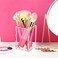 Cerpourt 2 Pack Clear Acrylic Pencil Pen Holder Cup,Desk Accessories Holder,Makeup Brush Storage Organizer,Modern Design Desktop Stationery Organizer for Office School Home Supplies,2. 6x 2. 6x 4 inch