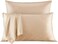SLEEP ZONE 2-Pack Silky Soft Satin Pillowcases for Hair and Skin, King Size (20x40 inchesLuxury Pillow Covers with Envelope Closure, Almond Buff.