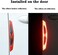 LLJ 8pcs Universal 3D Carbon Fiber Car Door Handle Paint Scratch Protector Sticker Auto Door Handle Scratch Cover Guard Protective Film Car Outdoor Safety Reflective Strips (Red.