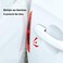 LLJ 8pcs Universal 3D Carbon Fiber Car Door Handle Paint Scratch Protector Sticker Auto Door Handle Scratch Cover Guard Protective Film Car Outdoor Safety Reflective Strips (Red.