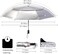 G4Free UPF 50UV Protection Travel Folding Umbrella 42/46 Inch Windproof Silver Coating Rain Sun Blocking Automatic Open.