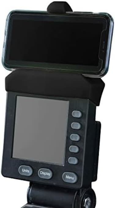 Vapor Fitness Phone Holder Made for PM5 Monitors of Concept 2 Rower, SkiErg and BikeErg - Silicone Smartphone Cradle Compatible with Concept 2 Rowing Machine. Ideal Rower Accessories.