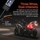 ONLINE LED 2pc 5" Red LED Motorcycle Turn SignalBrake Tail Light Strip Kit [IP68 Waterproof] [Single Row] [50% Running Light] [100% Brake/Turn Signals] Flexible Tail Light Strip for Motorcycle Trailer