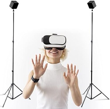 حامل ثلاثي القوائم Skywin VR متوافق مع SteamVR Base Station 2.0 - حامل مستشعر ومحطة أساسية لأجهزة الاستشعار و Oculus Rift Constellation (عبوة من قطعتين).