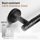 KES Black Towel Rail Wall Mounted Bathroom Towel Holder Shower Towel Bar Hanger SUS304 Stainless Steel 75CM, A2000S75DG-BK.