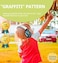 PROHEAR 032 Kids Ear Protection Safety Ear Muffs, NRR 25dB Noise Reduction Childrens Earmuffs, Adjustable Headband Hearing Protectors for Sports Events, Concerts, Racing, Airports - Graffiti Pattern.