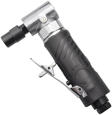 PROSHI 1/4-Inch Angle Air Die Grinder With Rubber Sleeve - 90 Degree Mini Pneumatic Edge Series.