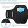 JEMACHE iPhone 12 Pro Max, 11 Pro Max Armband with AirPods Holder, Water Resistant Gym Running Workouts Arm Band Case for iPhone 12 Pro Max, 11 Pro Max, Xs Max (Black.