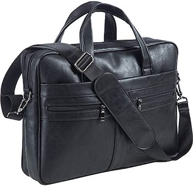 seyfocnia Herren Business Reise Aktentasche Leder Handgemachte Messenger Bag Laptop Tasche.