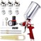 B4B BANG 4 BUCK BANG4BUCK High Performance HVLP Gravity Feed Spray Gun with 1. 4mm 1. 7mm 2. 5mm Fluid Tips, 1000cc Aluminum Cup for Auto Paint, Primer, Clear/Top CoatTouch-Up.