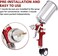 B4B BANG 4 BUCK BANG4BUCK High Performance HVLP Gravity Feed Spray Gun with 1. 4mm 1. 7mm 2. 5mm Fluid Tips, 1000cc Aluminum Cup for Auto Paint, Primer, Clear/Top CoatTouch-Up.
