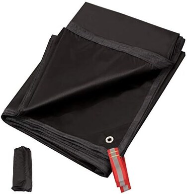 REDCAMP Ultralight Tent Footprint, 87&acirc;&acirc;&sbquo;&not;&Acirc;x55-95&acirc;&acirc;&sbquo;&not;&Acirc; PU 2000 Waterproof Camping tarp with Drawstring Carrying Bag for Ground Camping Hiking (55"x87" UL Black.