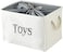 INough Toys Bin for Kids, Storage Baskets for Toys Box Storage Container Baby Storage Bins for Boys and Girls, Toy Chest with Handle and Drawstring, Perfect for Nursery Room Kidsroom,Playroom (Large.
