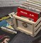 Crosley AC1004A-NA Record Storage Crate Holds Up to 75 Albums, Natural.