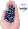 LPBeads 100PCS 8mm Natural Blue Sodalite Beads Gemstone Round Loose Beads for Jewelry Making with Crystal Stretch Cord.