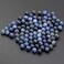LPBeads 100PCS 8mm Natural Blue Sodalite Beads Gemstone Round Loose Beads for Jewelry Making with Crystal Stretch Cord.