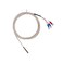 Jaybva RTD Pt100 Temperature Sensor Probe, Waterproof Stainless Steel Thermistor Three Wire High Precise Accuracy Range:-50 to 200 2m Wire.