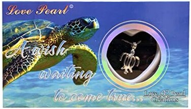 Love Pearl Creations Animals Wish Kit with Pendant Necklace (Turtle.