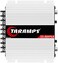 Taramp's TS 400x4 FULL RANGE 2 Ohms 4 Channels 400 Watts RMS Class D Car Audio Amplifier Multichannel LED Indicator CROSSOVER Frequency Response 10Hz to 30KHz High Pass and Low Pass.