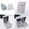 Mesheshe 2PCS Self Adhesive Felt Fabric, Soft Velvet Drawer Liner, DIY Fabric for ArtCrafts, Jewelry Box Liner, Solid Color Wallpaper (14. 6" x 39. 4", Gray.