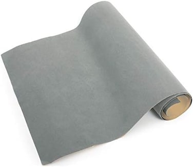 Mesheshe 2PCS Self Adhesive Felt Fabric, Soft Velvet Drawer Liner, DIY Fabric for ArtCrafts, Jewelry Box Liner, Solid Color Wallpaper (14. 6" x 39. 4", Gray.