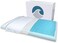 Bluewave Bedding Ultra Slim CarbonBlue Max Cool Gel Memory Foam Pillow for Stomach and Back Sleepers - Thin, Flat Design for Cervical Neck Alignment and Deeper Sleep (2. 75-Inch Height, Standard Size.