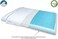 Bluewave Bedding Ultra Slim CarbonBlue Max Cool Gel Memory Foam Pillow for Stomach and Back Sleepers - Thin, Flat Design for Cervical Neck Alignment and Deeper Sleep (2. 75-Inch Height, Standard Size.