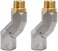 A ABIGAIL ABIGAIL 2PCS 3/4" Fuel Transfer Hose swivel 360 Rotating Connector for Multi Plane Fuel Vozz.