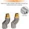 A ABIGAIL ABIGAIL 2PCS 3/4" Fuel Transfer Hose swivel 360 Rotating Connector for Multi Plane Fuel Vozz.