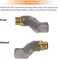 A ABIGAIL ABIGAIL 2PCS 3/4" Fuel Transfer Hose swivel 360 Rotating Connector for Multi Plane Fuel Vozz.