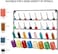 OYEAL 4 Pack SewingEmbroidery Thread Rack Wall-Mounted Metal Sewing Organizer with Hanging Tools, Large Thread Organizer, 32-Spool.