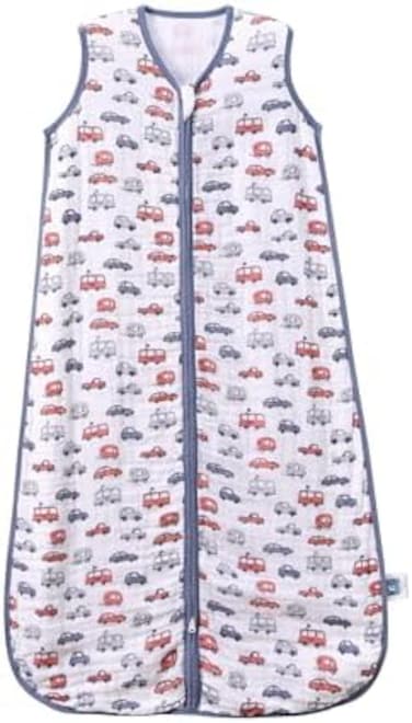 TADO MUSLIN Baby Sleep Sack 2-4 T Baby Wearable Blanket 100% Organic Cotton 0. 5 TOG Toddler Sleep Sacks 2- Way Zipper Soft Car 4 Layers 2T 3T 4T.