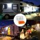 مصباح BlueFire فائق السطوع LED للشرفة RV، مصابيح خارجية RV، مصباح متعدد الاستخدامات للشرفة، مصباح بديل 12 فولت مع مفتاح تشغيل/إيقاف، عدسة شفافة وعنبرية قابلة للإزالة للمركبات الترفيهية والمقطورات والك