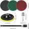 GOH DODD Power Scrubber Pads Kit Drill Attachment, 26 Pieces 4 Inch Drill Brush Scouring Cleaning Pads Great for Kitchen, Bathroom, Auto, Grout, Carpet, Shower, Tub, Grill,Tile, Sanding, Car Headlight