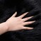 Maples 1Pc Faux Sheepskin Wool Fur Car Seat Cover for Cars SUV Trucks Universal Fit, Soft Plush Synthetic Wool Buck Fur Car Seat Cushions by FL(Black.