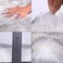 Maples 1Pc Faux Sheepskin Wool Fur Car Seat Cover for Cars SUV Trucks Universal Fit, Soft Plush Synthetic Wool Buck Fur Car Seat Cushions by FL(White Gray.