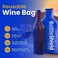Liquid Spectrum 6 Pack Reusable Wine Protector Travel Bag by Bottle Shield - Bubble Wrap Suit With Zip Locks Unbreakable Bottle Sleeve, Leak Proof - Wine Tote Bags Accessory for Suitcase Luggage.