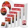 ESRICH 24 Pack Canvases for Painting with 4x4, 5x7, 8x10, 9x12, 11x14, 12x16, Round Canvas with 12x12, 8x8, 3 of Each, Painting Canvas for OilAcrylic Paint.