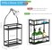 Meangood Shower Caddy Organizer ,Mounting Over Shower Head Or Door,Extra Wide Space for Shampoo, Conditioner, and Soap with Hooks for Razorsand More,10. 5" x 4. 5" x 22. 4", Mental Black.