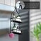 Meangood Shower Caddy Organizer ,Mounting Over Shower Head Or Door,Extra Wide Space for Shampoo, Conditioner, and Soap with Hooks for Razorsand More,10. 5" x 4. 5" x 22. 4", Mental Black.