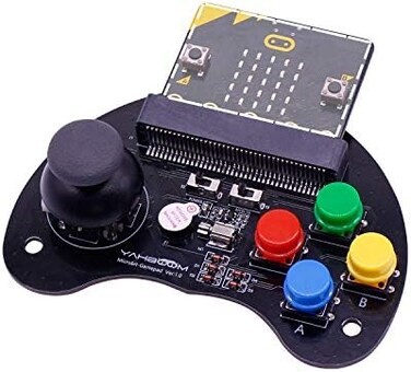 Yahboom Micro Bit Robotic Control Handle Game Joystick STEM Education Graphic Compatible with Micro:bit V2 V1. 5 for Kids (Without Microbit(Handle Without microbit v2.