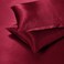 AiMay 3 Piece Satin Duvet Cover Set Bedding Sets King Burgundy 1800 Series Luxury Rich Silk Silky Super Soft Solid Color Reversible Honeymoon Wrinkle Free (King, Burgundy.