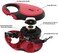 مقود TUG 360 المضاد للتشابك والقابل للسحب للكلاب، مقود للكلاب، شريط/رباط نايلون قوي بطول 5 أمتار (متوسط، أحمر).