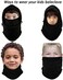 YQXCC FNK Kids Winter Hats Balaclava Ski Mask Windproof Warm Adjustable with Fleece Lining Hat for Boys Girls (Blue/Gray.