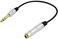 Poyiccot 1/4 inch Extension Cable, 6. 35mm 1/4" inch Male to Female Stereo Headphone Guitar Extension Cable Cord, Gold Plated Quarter inch Headphone Extension Cable, 12inch Length.