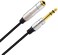 Poyiccot 1/4 inch Extension Cable, 6. 35mm 1/4" inch Male to Female Stereo Headphone Guitar Extension Cable Cord, Gold Plated Quarter inch Headphone Extension Cable, 12inch Length.