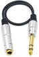 Poyiccot 1/4 inch Extension Cable, 6. 35mm 1/4" inch Male to Female Stereo Headphone Guitar Extension Cable Cord, Gold Plated Quarter inch Headphone Extension Cable, 12inch Length.